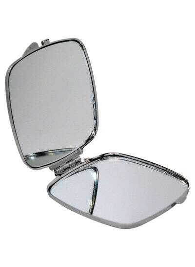 تصویر آینه جمع و جور طرح پرچم گرینلند سفید/قرمز 