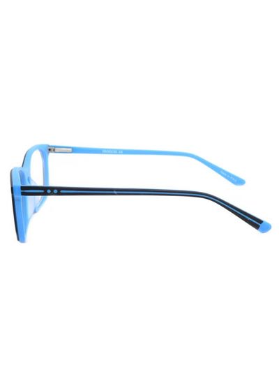 تصویر قاب عینک با لبه کامل مستطیل شکل لنز شفاف - اندازه لنز: 49 میلی متر - مشکی / آبی قاب عینک با لبه کامل مستطیل شکل لنز شفاف - اندازه لنز: 49 میلی متر - مشکی / آبی