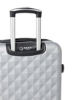 ست چرخ دستی چمدانی میله آهنی اسپینر 3 تکه ABS با قفل TSA نقره ای 20/24/28 اینچ