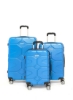 ست چرخ دستی چمدانی 3 تکه ABS اسپینر آبی کبالت 20/24/28 اینچی