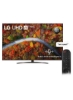 تلویزیون 4K UHD 65 اینچ سری UP81، طراحی صفحه نمایش سینما 4K Active HDR WebOS Smart AI ThinQ 65UP8150PVB.FU مشکی