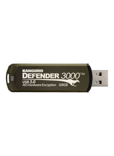 Defender 3000 Encrypted 3.0 Secure Flash Drive 128GB