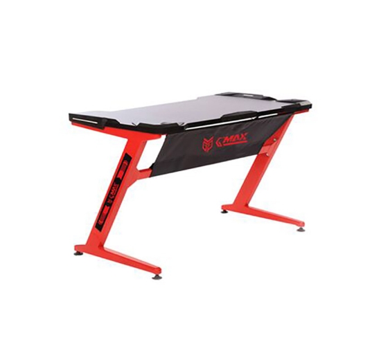 G-Max GMT-8011BR-1175 With LED Gaming Desk - Black/Red