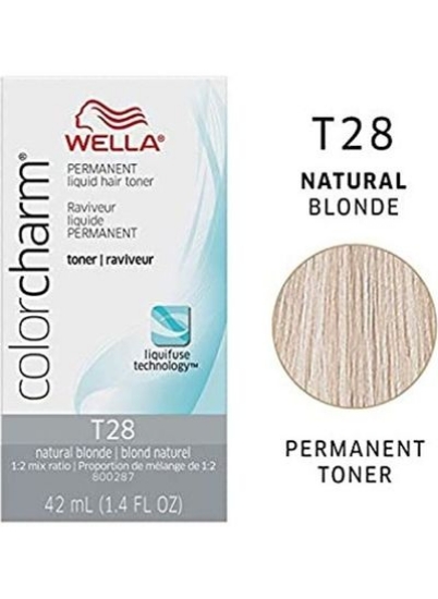 بسته 3 رنگ چارم تونر مایع دائمی مو T28 با CC Cream 20 Developer Natural Blonde 1030ml