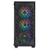 Corsair iCUE 220T RGB Airflow Black Steel / Plastic / Tempered Glass ATX Mid Tower Computer Case 