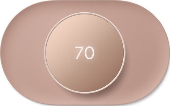 Google Nest Thermostat 4th Gen GA02082-US Programmable Smart Wi-Fi Thermostat For Home - Sand