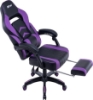 صندلی گیمینگ  Blitzed Gaming Chair With Footrest Helsinki - Purple/Black