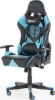 Blitzed Budget Adonis Faux Leather Racing Syle Gaming Chair Without Head Pillow And Lumbar Cushion Without Footrest - Sky Blue