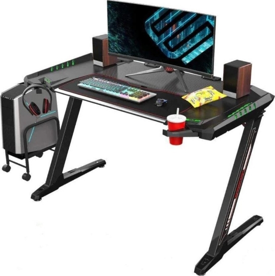 میز گیمینگ Eureka Ergonomic Z2 Gaming Desk 50.6'' Z Shaped Office PC Computer Gaming Table 