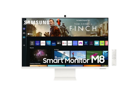 مانیتور  Samsung M8 32'' 4K UHD Flat Monitor, With Smart TV Experience and Camera, Max 60Hz Refresh Rate, 4ms 