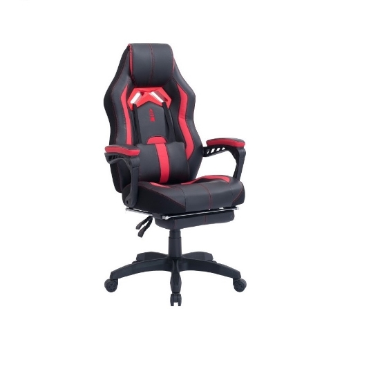 صندلی گیمینگ Blitzed OC 6018 Gaming Chair Computer Office Chair in Racing Style With Retractable Footrest - Red