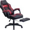 صندلی گیمینگ Blitzed OC 6018 Gaming Chair Computer Office Chair in Racing Style With Retractable Footrest - Red