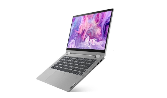 لپ تاپ Lenovo IdeaPad Flex 5 14ITL05 14" FHD 2-In-1 Touch Laptop, Intel Core i3-1115G4 3 GHz, 4GB DDR4 RAM, 128GB SSD, Intel UHD Graphics, Windows 11 Home, English Keyboard, Platinum Grey