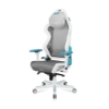 صندلی گیمینگ Dxracer Air, High Back Desk Chairs With Arms & Seat Adjustment Lumbar, White/Cyan