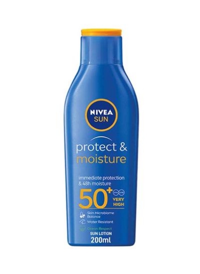 لوسیون ضدآفتاب Protect And Moisture با SPF 50+ 200ml