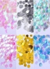 هنر ناخن سمفونی مانیکور شش ضلعی پولک های پولک دوزی اکریلیک سه بعدی نکات تزئینی 6 رنگ