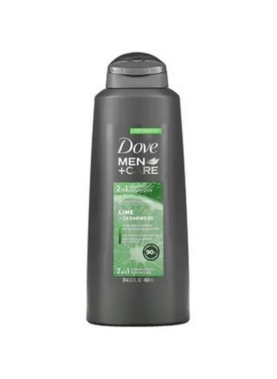 شامپو Dove Men+Care 2 In 1 + Conditioner Renvigorating Lime + Cedarwood 20.4 fl oz 603 ml