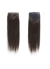 گیره موی Nature HAIR تکه های موی نامرئی کوتاه و صاف دوتایی برای موهای نازک و افزایش حجم مو قهوه ای تیره
