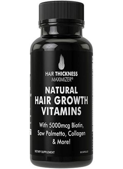 مکمل ویتامین رشد مجدد مو با بیوتین 5000 میکروگرم، کلاژن، نخل اره ای. ریزش مو را متوقف کنید، موهای ضخیم‌تری برای مردان و زنان داشته باشید. ساخته شده در ایالات متحده آمریکا