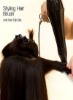 برس گرد کوچک 1 اینچی برای حالت دادن به موهای کوتاه برس موی نایلونی Pixie Quiff با گیره موی 4 تکه برای فر کردن موهای نازک موی چتری