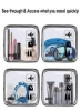 کیف لوازم بهداشتی مسافرتی Clear Clear با زیپ لوازم جانبی مسافرتی لوازم بهداشتی اندازه کوارت کیسه آرایشی کیف لوازم آرایش مردانه و زنانه (2 عدد)