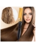 صاف کننده موی هات 1 شانه سرامیکی 2 در 1 شانه سرامیکی برس حرارتی قابل حمل آهنی فر برای موهای خیس و خشک برس زنانه