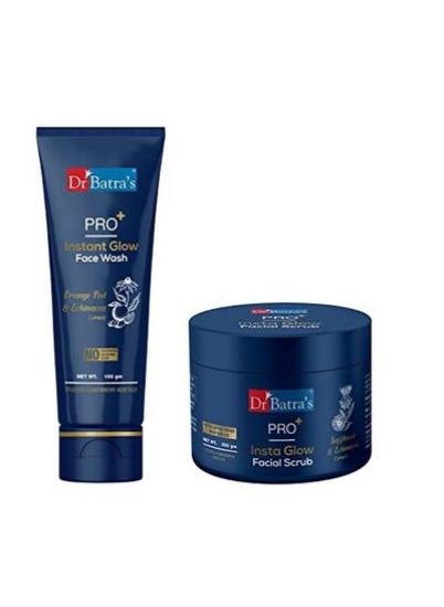 Dr Batra&#39;S®Pro+Instant Glow Face Wash100G و Pro+ Insta Glow Facial Scrub250G