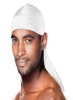 سرپوش دم بلند Durag Velvet Long Tail 360/540/720 Wave پارچه‌ای با کیفیت ممتاز با روغن نارگیل با پوشش کشش‌دار هد روپوش برای مردان و زنان (بسته 1 سفید)