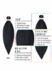 8 Pack Braid Pre Stretched Braiding Hair Braid موی حرفه ای یاکی موی مصنوعی 8 بسته 26 اینچی (مشکی)