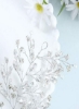 موی عروس کریستالی تاک نقره ای موی عروس تکه بدلیجات مو لوازم تنفسی برای زنان و دختران؟ 11.8 اینچ؟