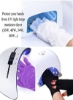 3 جفت ژل مانیکور دستکش شیلد UV دستکش بدون انگشت دستکش ضد اشعه ماوراء بنفش خشک کن مانیکور لامپ نور UV (سفید بنفش مشکی)