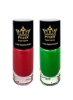 کلکسیون رنگ لهستانی Happy Holiday Stamping Nail Art Stamping Super Intense (816 So Red + 815 Moss) 12 میلی لیتر هر Bh000873