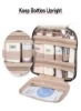 سازمان‌دهنده آرایش سفری آویزان کیف آرایشی با کیف آرایشی شفاف مورد تایید Tsa برای لوازم آرایشی در اندازه بزرگ، مشکی بزرگ