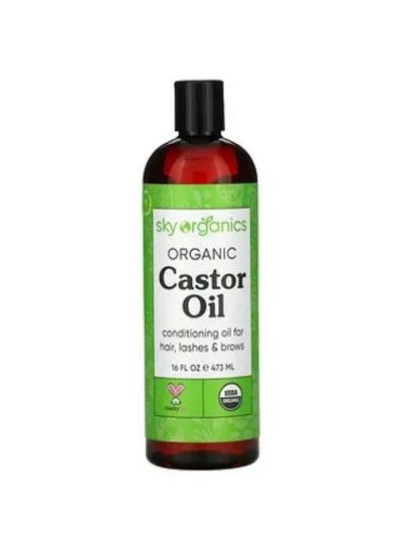 روغن کرچک ارگانیک Sky Organics 16 fl oz 473 ml