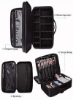 کیف سازمان‌دهنده لوازم آرایشی و بهداشتی مسافرتی نایلونی با محفظه قابل تنظیم (مشکی، متوسط (34L X 23B X 12H سانتی‌متر)