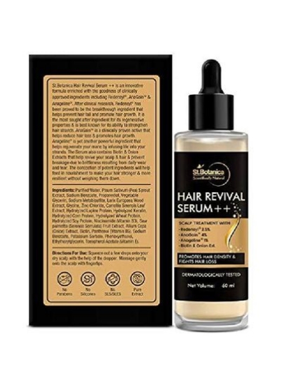 سرم احیای مو ++ برای رشد مو با ردنسیل 2.5% آناگین 4% آناژلین 1% بیوتین و عصاره روغن پیاز تراکم مو را افزایش می دهد و با ریزش مو مبارزه می کند 60 میلی لیتر
