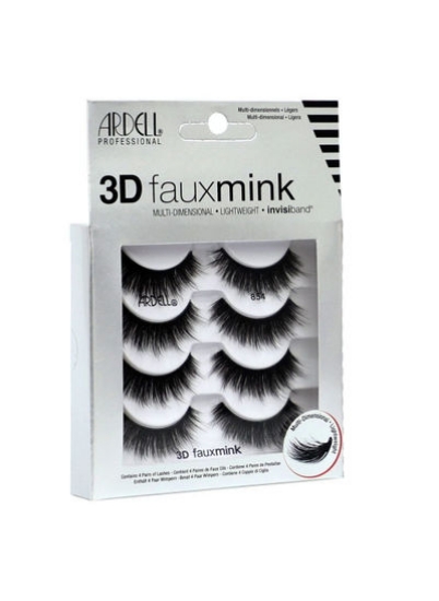 3D Fauxmink 854 Fase Eyelash Pair 4&#39;s Black 71880
