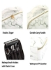 کیف نگهداری لوازم آرایشی با محفظه قابل تنظیم - مرمر سفید