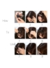 گیره استل در مدل موی چتری اکستنشن موی نازک بادی نازک زنانه گیره موی یک تکه فری کاملاً مرتب، موی راسته کناری اکستنشن مو با گیره (بدون لبه، قهوه ای تیره)