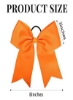 Ge Cheer Bows نگهدارنده دم اسبی 12 عدد دخترانه کش موی کشسان اکسسوری نارنجی برای بانوان مسابقات فوتبال نوپا نوجوانان ورزشی