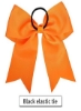 Ge Cheer Bows نگهدارنده دم اسبی 12 عدد دخترانه کش موی کشسان اکسسوری نارنجی برای بانوان مسابقات فوتبال نوپا نوجوانان ورزشی