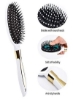 Paddle Hair Brush شانه دندانی پهن مجموعه شانه گره زدایی برای موی انسان اکستنشن مو مصنوعی کلاه گیس مدل مو برس حالت دهنده برای موهای بلند و کوتاه ضخیم نازک صاف و مواج مرطوب خشک سفید