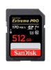 کارت Extreme Pro SDXC - 170 مگابایت بر ثانیه V30 UHS-I U3 512 گیگابایت