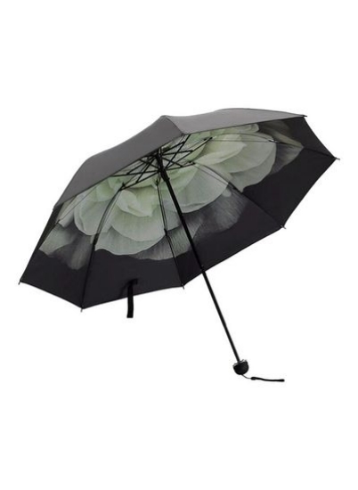 چتر چاپ گل سیاه/سفید