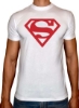 تی شرت چاپ شده با لوگوی سوپر مرد سفید/قرمز