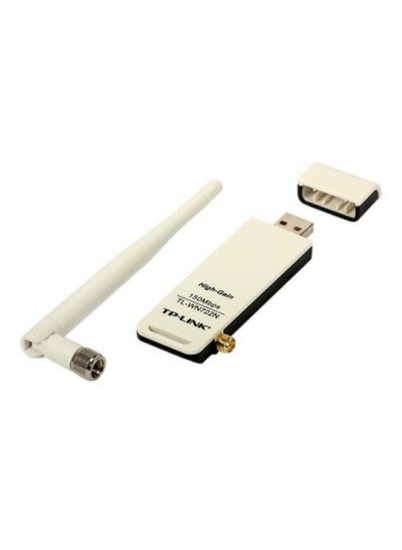 آداپتور USB بی سیم با بهره بالا سفید