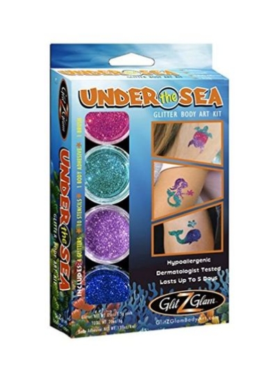 14-Piece Under The Sea Glitter Body Art Kit چند رنگ