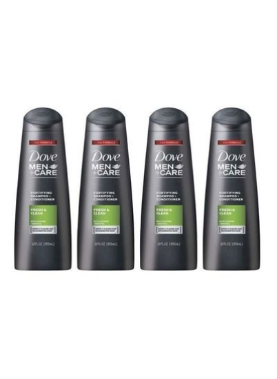 Pack Of 4 Men + Care Fortifying Shampoo Plus Conditioner 355ml