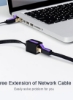 CAT 7 کابل شبکه مسطح با سرعت سریع کابل LAN مشکی