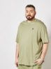 تی شرت یقه خدمه سایز بزرگ سبز